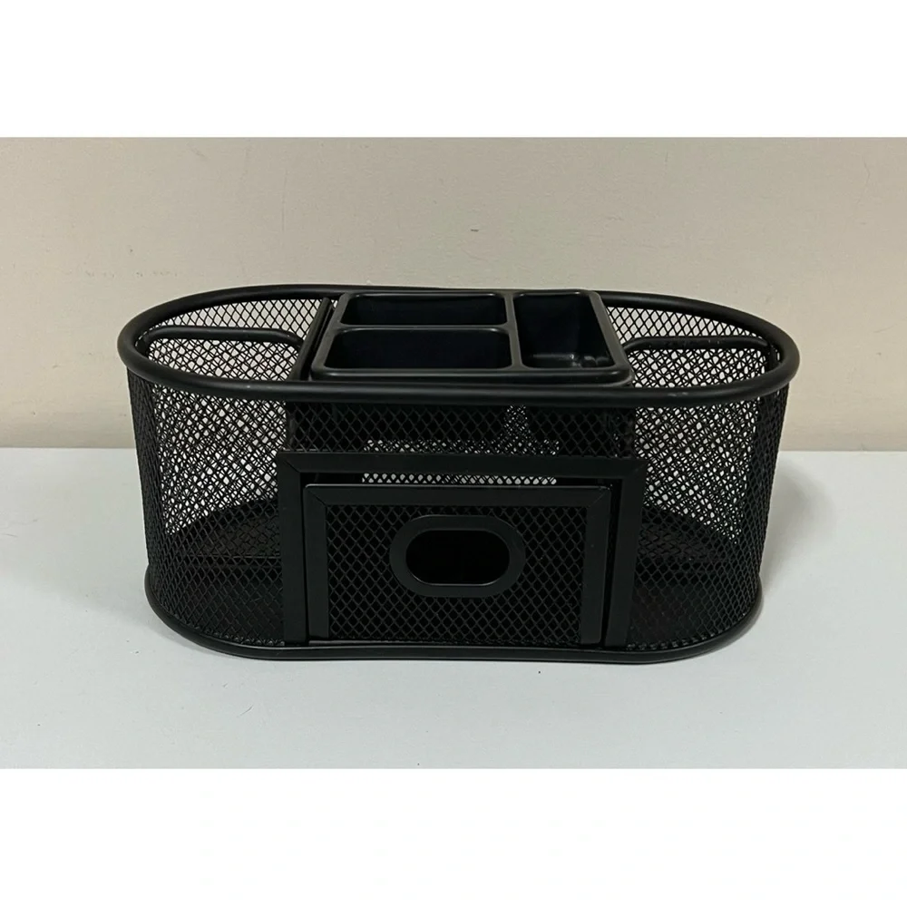 Black Metal Pen Pencil Holder Desk Organizer 🖤 #home #office #school #organizer